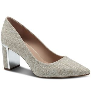 Alfani Macy’s Jensonn Heels in Linen Fabric